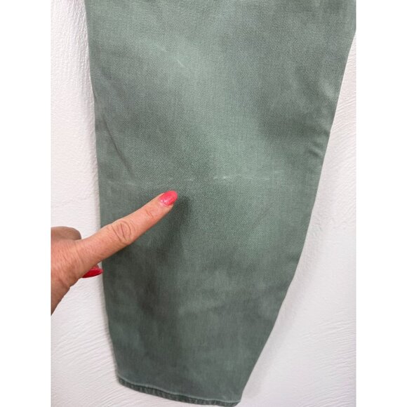 Spanx‎ Womens Green Twill Stretch Cargo Ankle Pants Size 1XP Army Spring Pockets - Picture 7 of 15